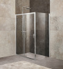 душевой уголок belbagno unique 125х100 unique-ah-1-110/125-100-c-cr профиль хром, стекло прозрачное