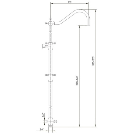 душевая колонна migliore onda d1 ml.ond-36.217.d1.br