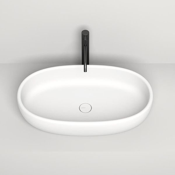 раковина накладная 70х40х15.5 cм salini luce s-stone 110721m, цвет: белый матовый