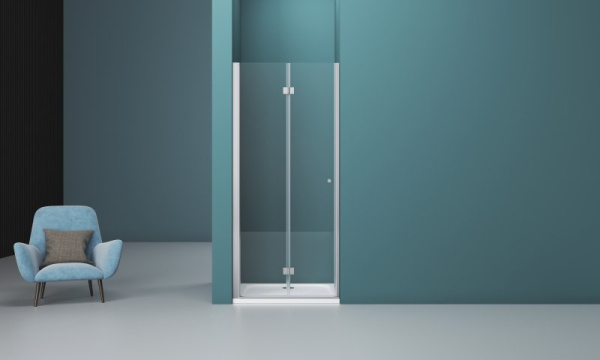 душевая дверь belbagno albano 90 albano-bs-12-90-c-cr профиль хром стекло прозрачное