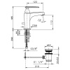 смеситель для раковины nicolazzi vincent 3002cr35