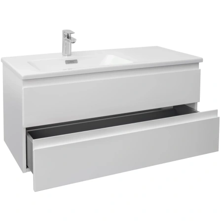 тумба под раковину jacob delafon madeleine 100 l eb2054-j51 белый матовый, левая