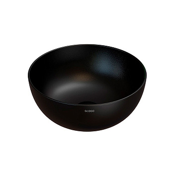 Раковина накладная Globo T-Edge B6T37AR 37х37 см, черный матовый