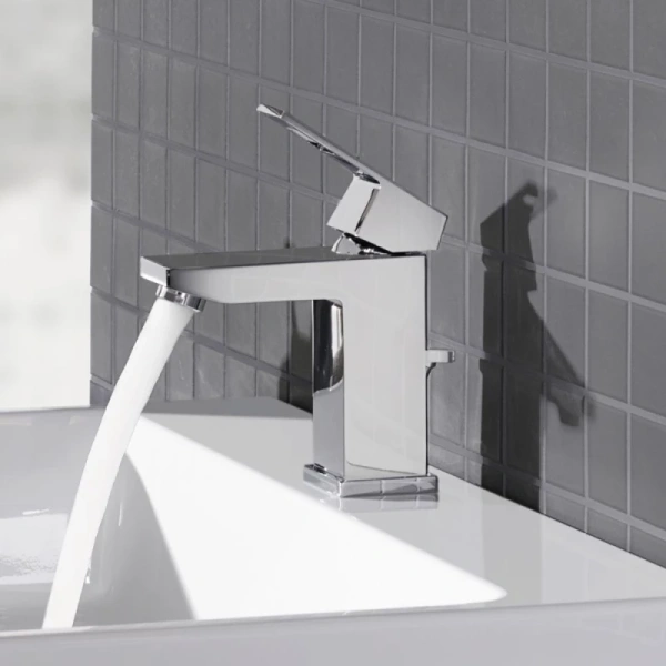 смеситель для раковины с донным клапаном grohe eurocube 2312700e