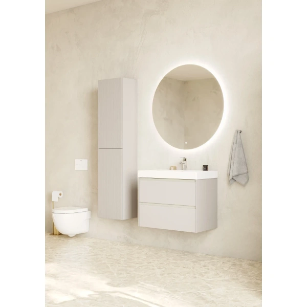 тумба под раковину roca ona zru9307862 78,5 см, подвесная, слоновая кость матовый