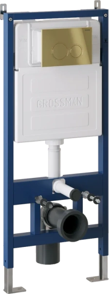 клавиша для инсталляции grossman galaxy 700.k31.01.300.300 для унитаза, пластик, золото глянцевое