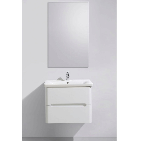 тумба с раковиной belbagno soft 65 soft-650-2c-so-bl подвесная белая