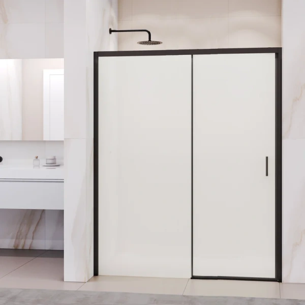 душевая дверь в нишу rgw passage pa-017-b 180х195, профиль черный