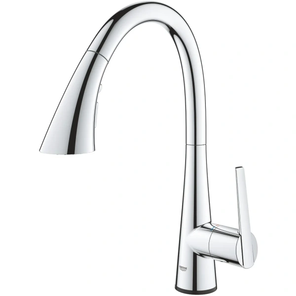 смеситель для кухни grohe ladylux touch 30205002 сенсорный, с выдвижным изливом, хром