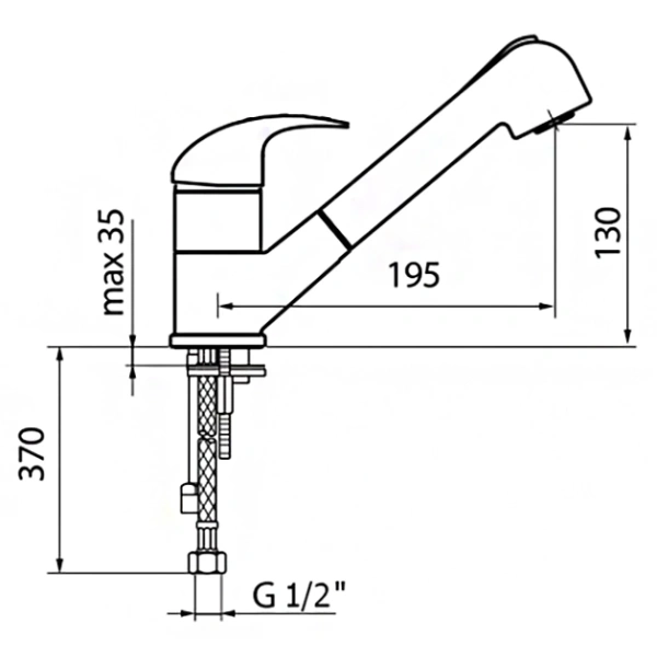 смеситель для кухни webert sax sx940102015