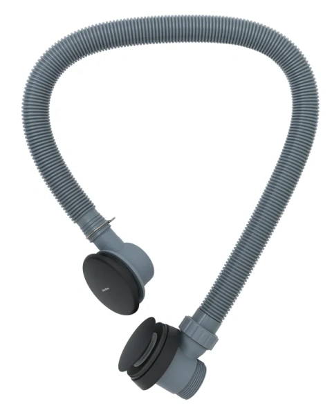 слив-перелив для ванны allen brau priority round 5.31027-31 чёрный матовый