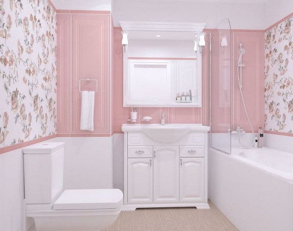 Керамическая плитка Kerama Marazzi Монфорте розовый панель обрезной 14007R настенная 40х120 см Керамическая плитка Kerama Marazzi Монфорте розовый панель обрезной 14007R настенная 40х120 см