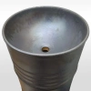 раковина напольная 45 см kerasan artwork barrel 4742k83, цвет: ржавчина - слив в пол
