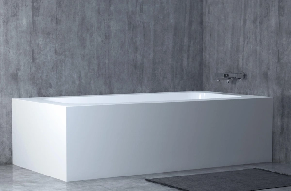 ванна из искусственного камня salini orlando kit 160х70х60 см, s-stone, белый матовый, 102125m