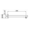 кронштейн для верхнего душа webert comfort ac1025015 цвет хром