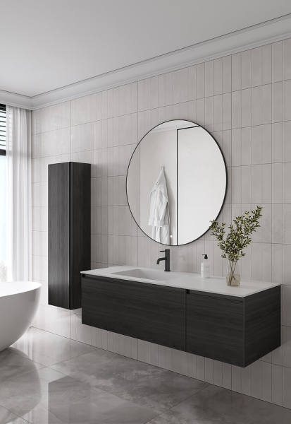 шкаф пенал boheme armadi art quatro 35 791-oa-a подвесной дуб антрацит профиль антрацит