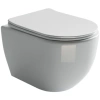 унитаз ceramicanova mia rimless cn1805 подвесной, с сиденьем микролифт, белая