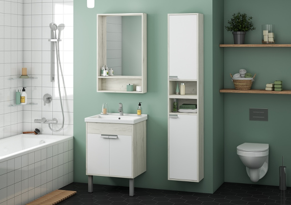 тумба под раковину aquaton флай 60 1a237301fax10 белая дуб крафт тумба под раковину aquaton флай 60 1a237301fax10 белая дуб крафт