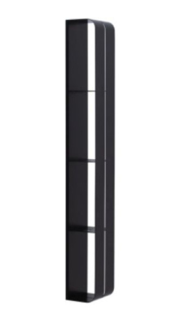 Полка Aquanet Магнум H 00326458 15x130 см, вертикальная, черный матовый