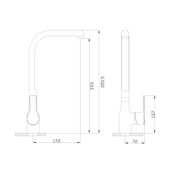 смеситель для кухни rossinka v v35-23