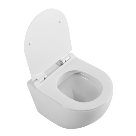 унитаз подвесной belbagno sfera-r bb046chr безободковый, без сиденья, цвет белый