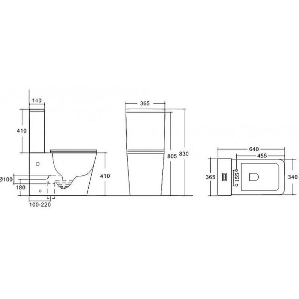 унитаз компакт esbano duero esunduermb черный матовый с бачком и сиденьем микролифт