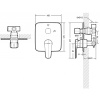 смеситель для душа bravat source pb8173218cp-2-eng хром