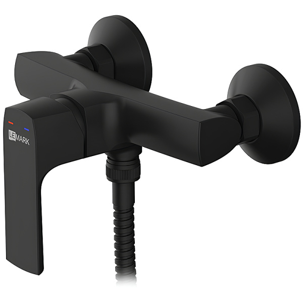 смеситель для душа lemark ursus lm7203bl черный матовый