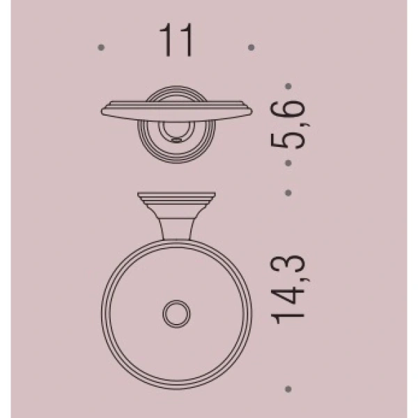 Мыльница Colombo Design Hermitage B3301.ANTB