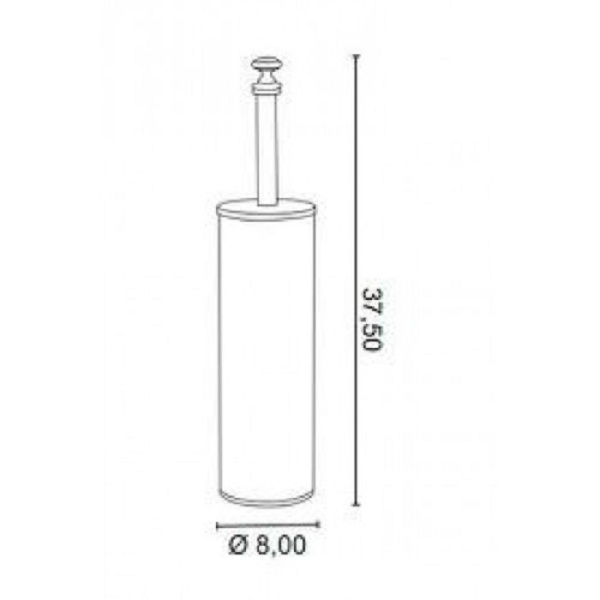 Ёршик для унитаза Tiffany World Harmony TWHA120cr