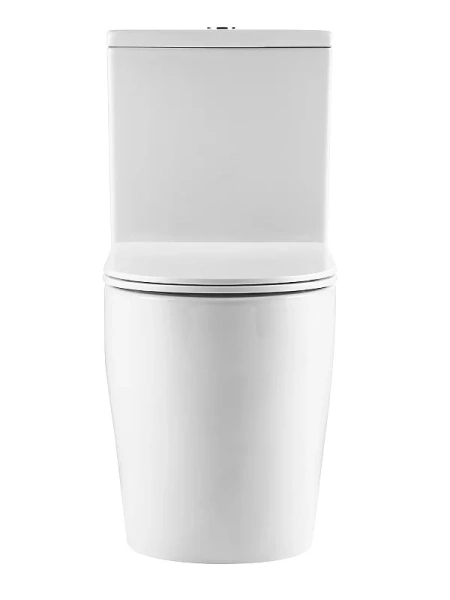 унитаз компакт azario luma az-1253st напольный, безободковый, слив "торнадо", с бачком и сиденьем микролифт, 60х36.4х83 см, белый