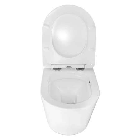 унитаз azario atrio az-2330 подвесной, безободковый, с сиденьем микролифт, 49x36.5x36 см, белый