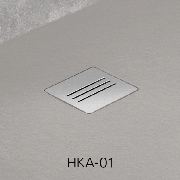 душевой поддон из литьевого мрамора 90×90 см radaway kyntos c cemento hkc9090-74