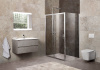 душевой уголок belbagno unique 125х100 unique-ah-1-110/125-100-c-cr профиль хром, стекло прозрачное
