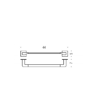 полотенцедержатель 44 см colombo design forever b2909