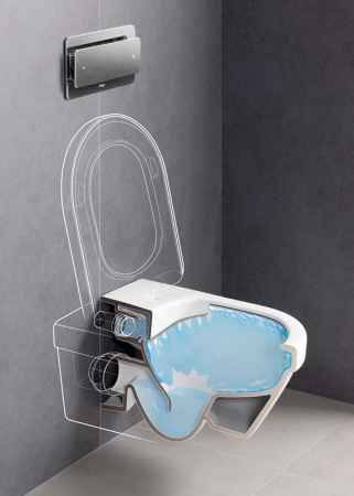 комплект унитаза с инсталляцией villeroy & boch architectura 5684d002 с сиденьем микролифт и клавишей смыва белого цвета