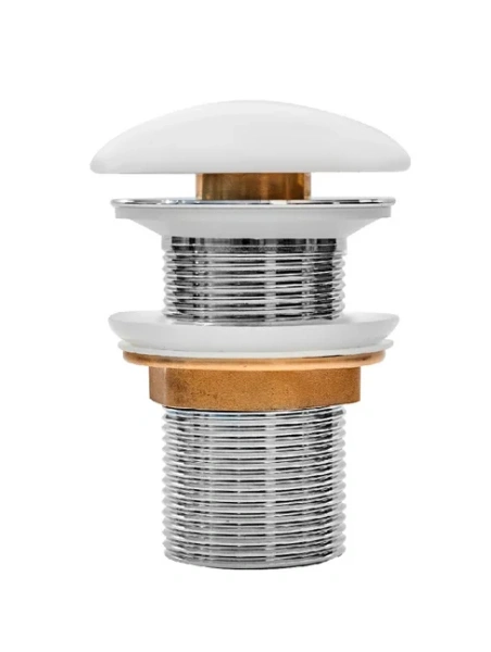 Донный клапан Iddis Optima Home OPHWM00i88 для умывальника для раковины, без перелива, белый матовый