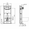комплект унитаза с инсталляцией ideal standart tesi p3868v1 с сиденьем микролифт и клавишей смыва хром