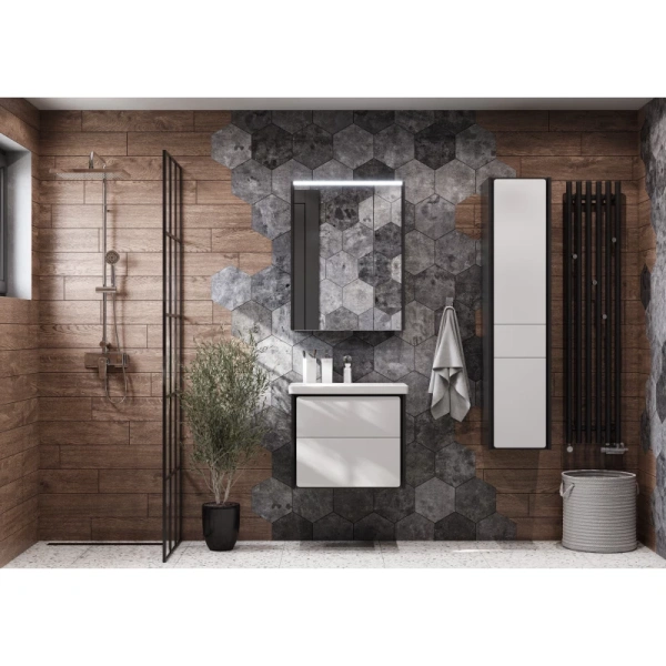 раковина полувстраиваемая roca unik the gap 60 327472000, белая