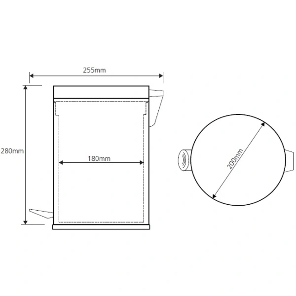 Ведро для мусора Bemeta Hotel 104315052 хром