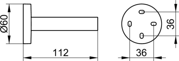 Держатель для запасного рулона Keuco Edition 90 19063 010000 хром