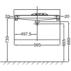 тумба белый 99,5 см jacob delafon rythmik eb1310-n18