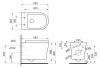 унитаз подвесной безободковый belbagno ancona bb1224chr-sm, без сиденья, цвет белый.