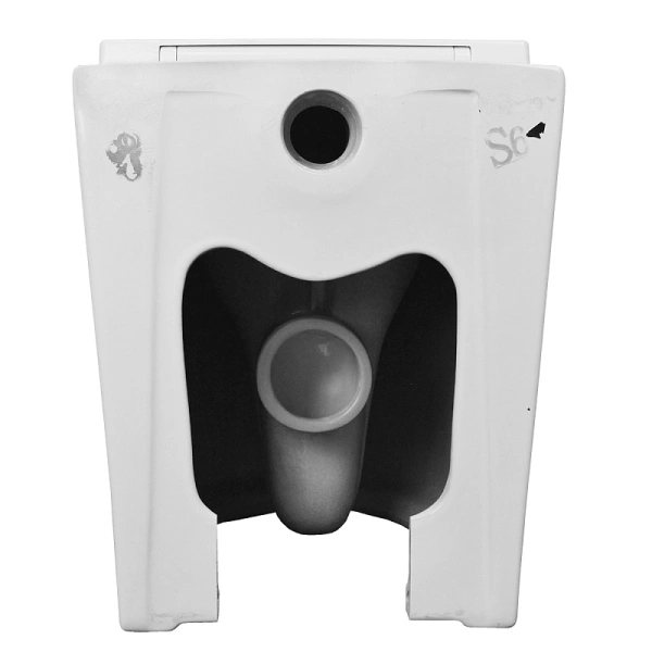 унитаз azario teramo az-1003dnr приставной, горизонтальный слив, с сиденьем микролифт, 58х36х43 безободковый, белый