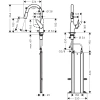 смеситель для кухни hansgrohe focus m42 71821800, сталь