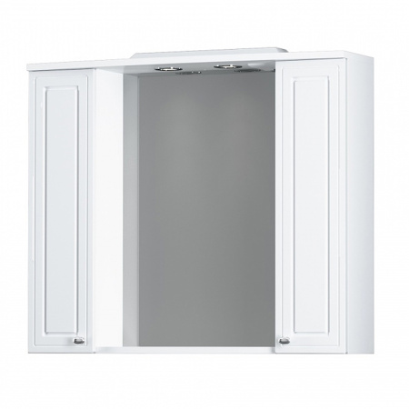 зеркало со шкафом damixa redblu palace one 85 m41mpx0851wg с подсветкой белый