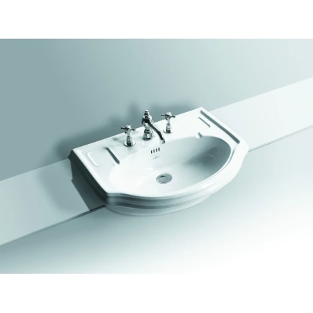 раковина подвесная simas arcade ar835bi*3 67x49x20 см 3 отверстия