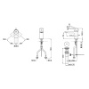смеситель для раковины toto sg/jewelhex tlg02301r