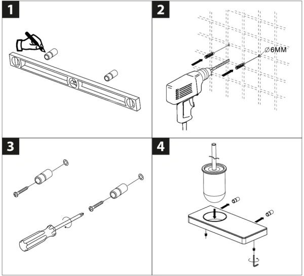 Ёршик для унитаза Lemark Glass line 9761031 с полкой, хром, белый