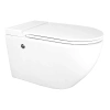 унитаз azario az-102c подвесной, импульсный, безободковый, с монтажной рамой, 36х57х37.5 см, белый